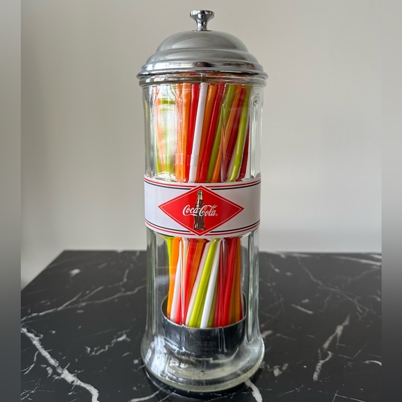 Coca-Cola Vintage Diner Soda Straw Dispenser - Picture 2 of 10